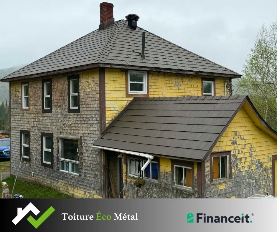Toiture métallique résidentielle au Québec